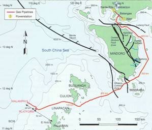 Malampaya - from Palawan to Luzon.  Click to enlarge