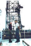 Jan Zwart and Joan Horbeek on board Drillship Pelerin