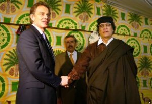 Blair and Gaddafi all palsy-walsy