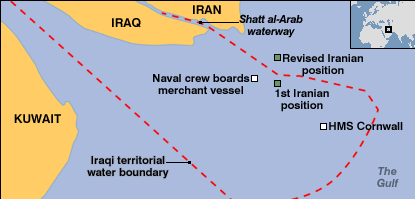 Kidnapping British sailors and marines in the Northern Gulf