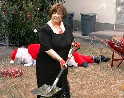 Bloody Mary buries Santa