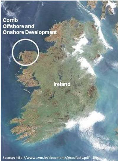 Location of Corrib Project