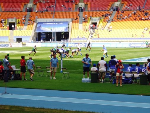 Kenya defeating Samoa in the (space-rich) Luzhniki stadium